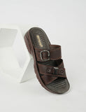 Mens Slippers 86T2 Brown