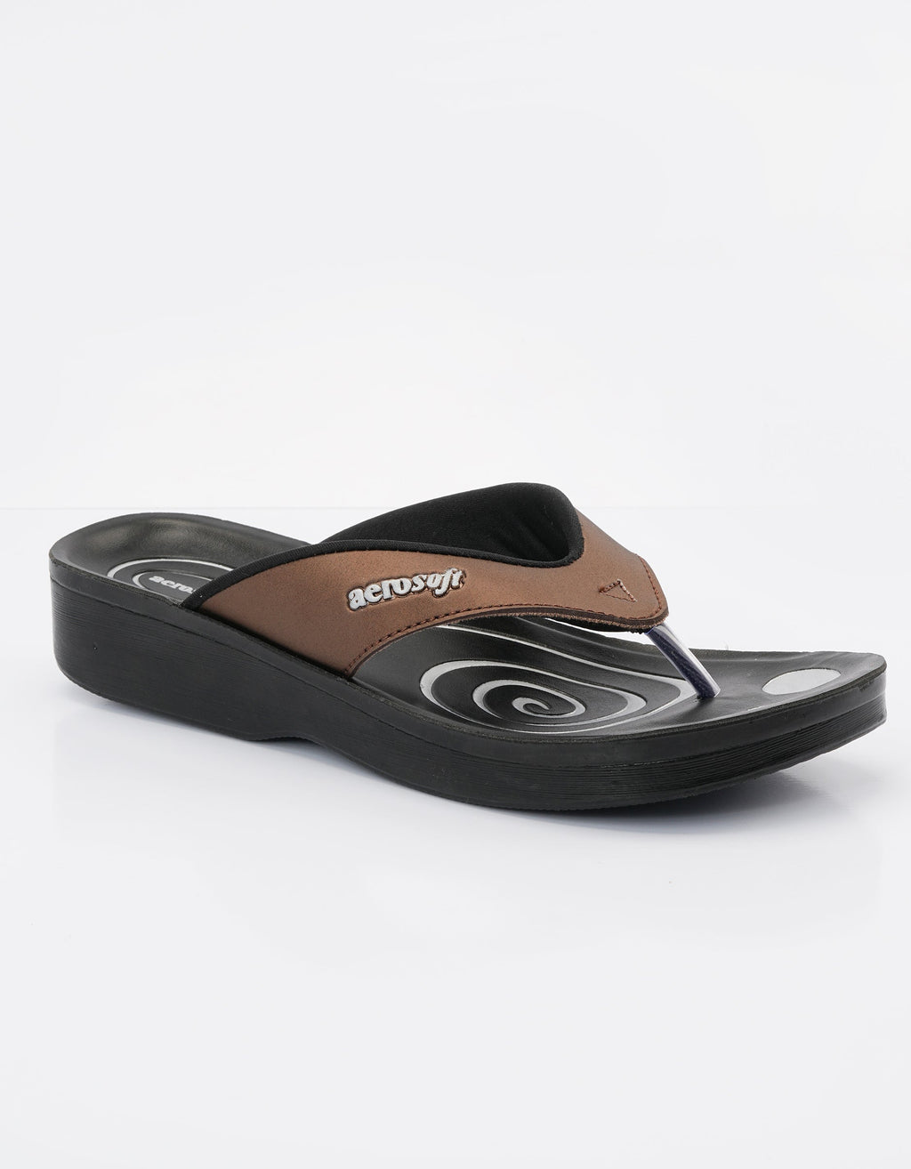 WOMENS SLIPPER A0801-BROWN