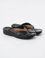 WOMENS SLIPPER A0801-BROWN