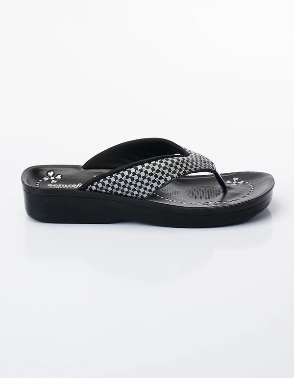 WOMEN SLIPPER AS0843 BLACK
