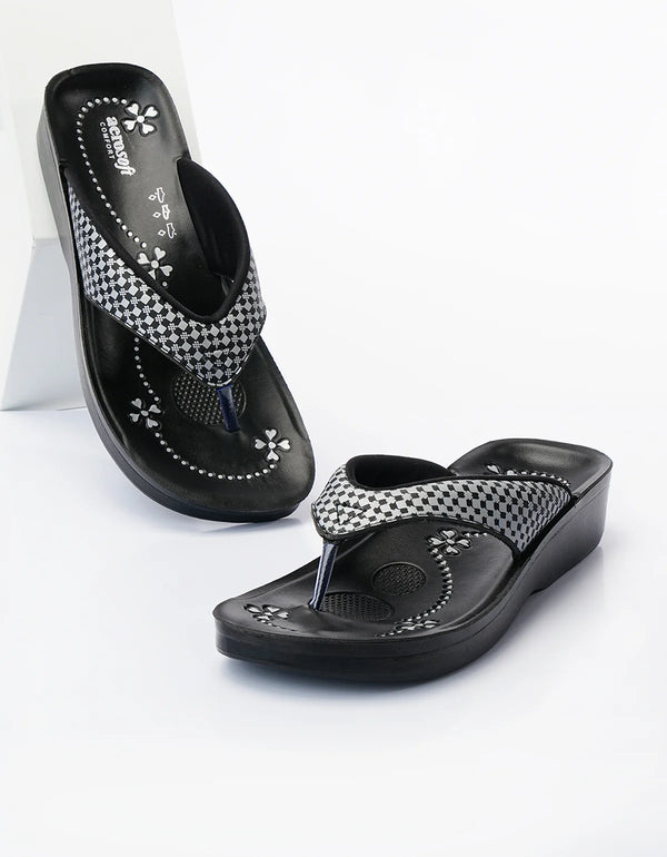 WOMEN SLIPPER AS0843 BLACK