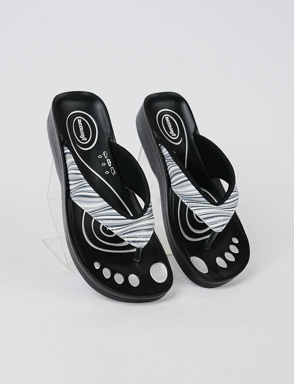 WOMEN SLIPPER LA-0894 BLACK