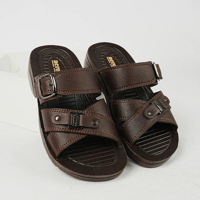 Mens Slippers 86T2 Brown