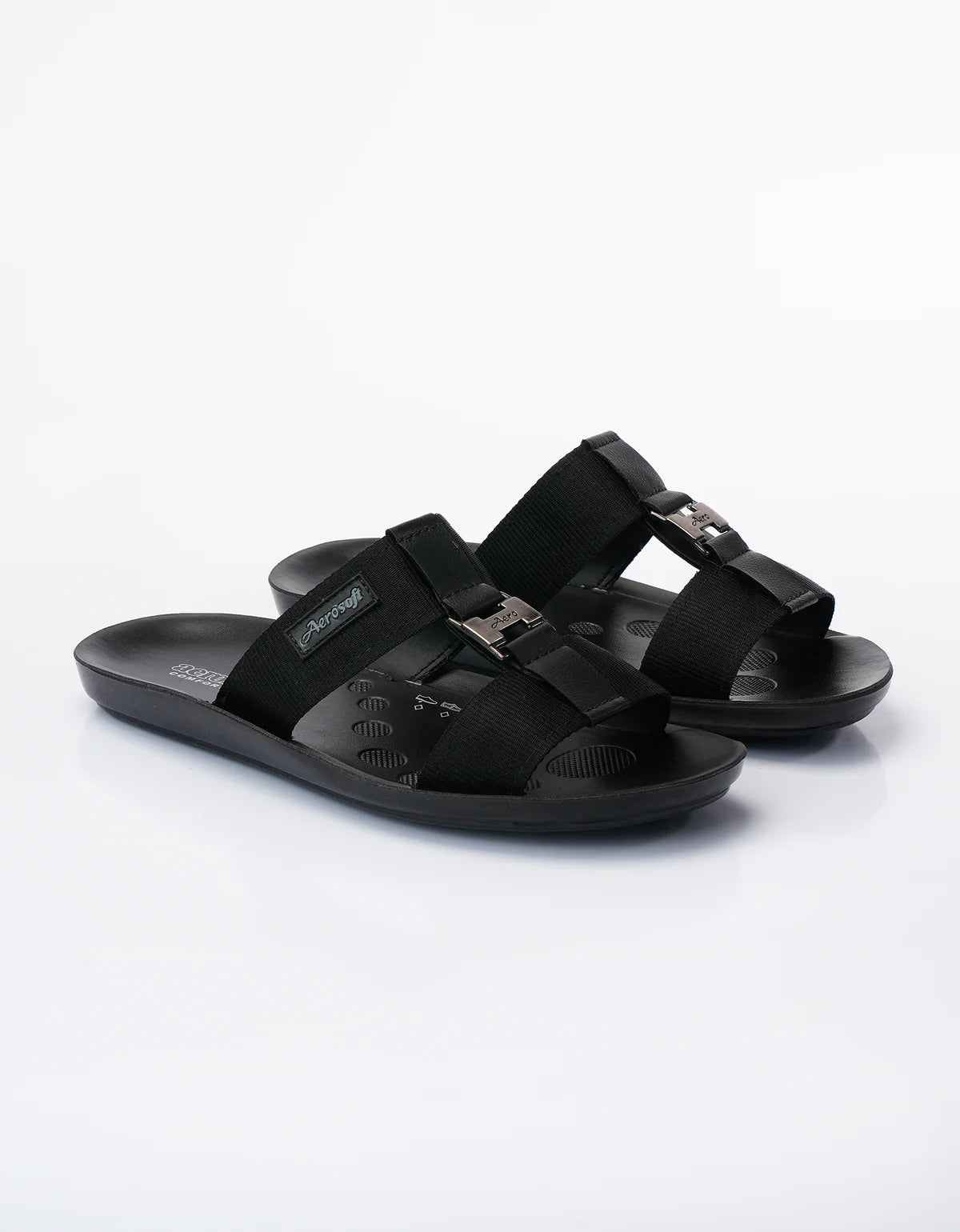 Mens Slippers 9009 Black