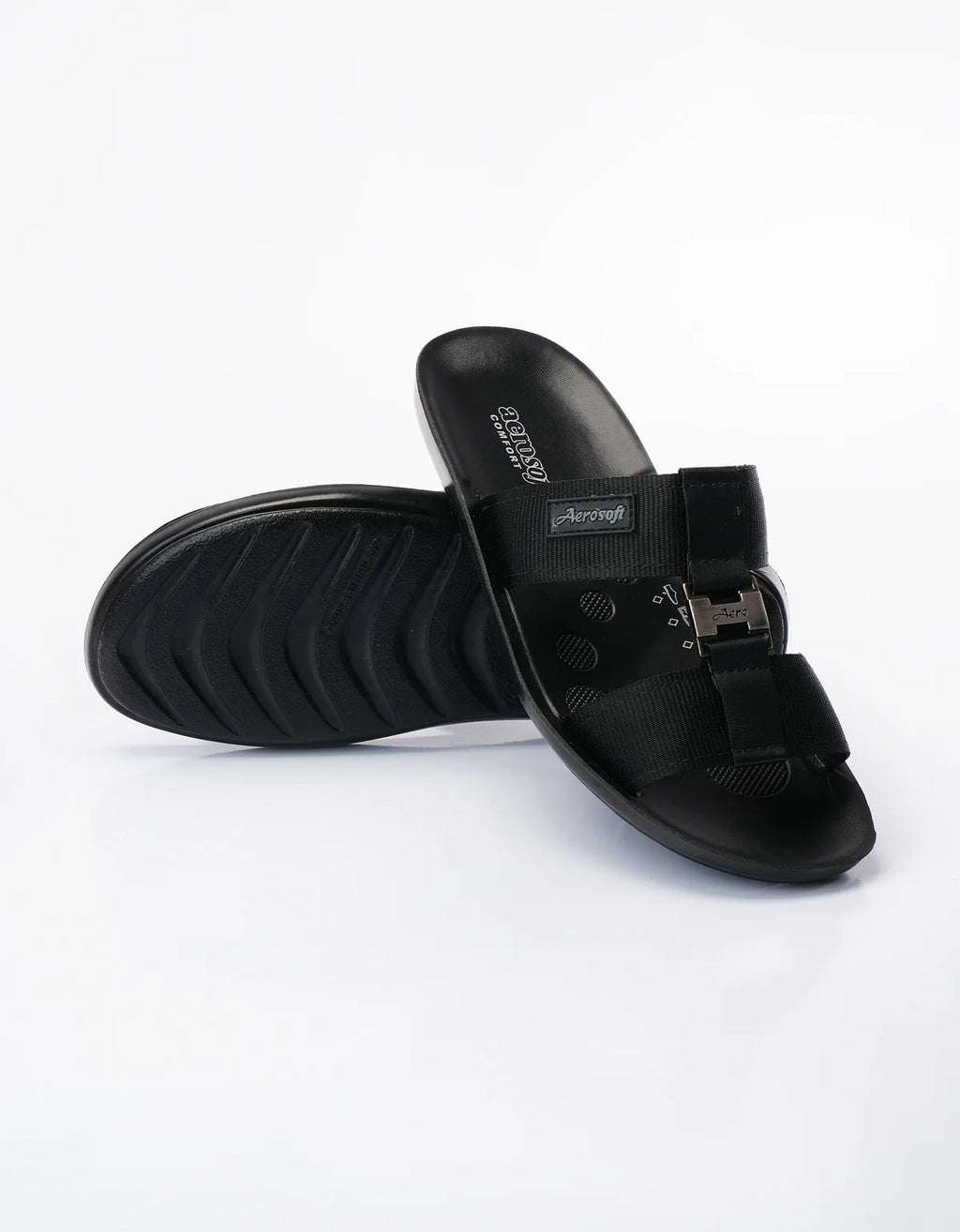 Mens Slippers 9009 Black