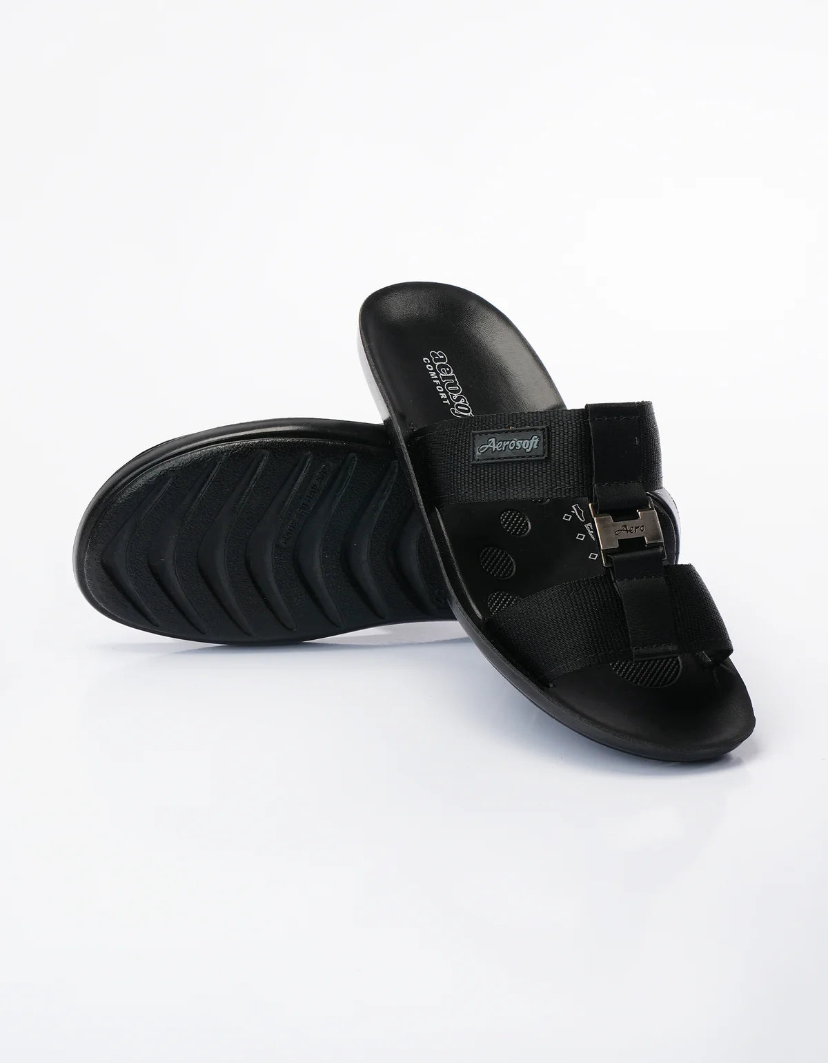 Mens Slippers 9009 Black