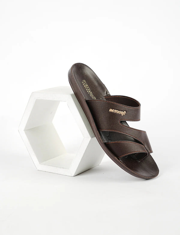 Mens Slippers 9023 Brown
