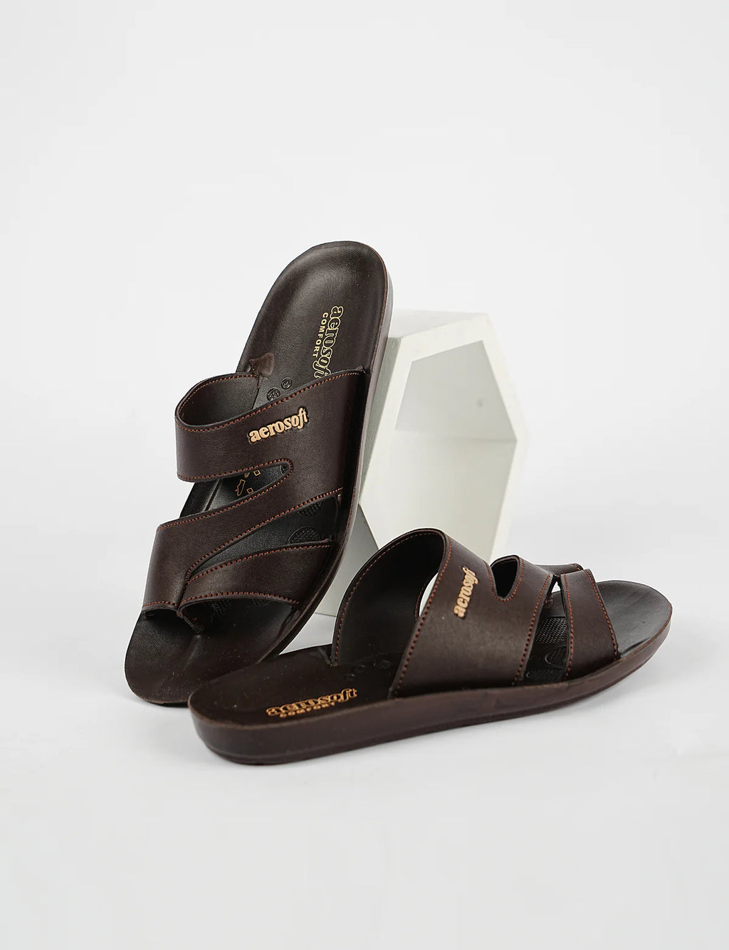 Mens Slippers 9023 Brown