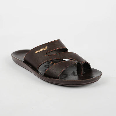 Mens Slippers 9023 Brown