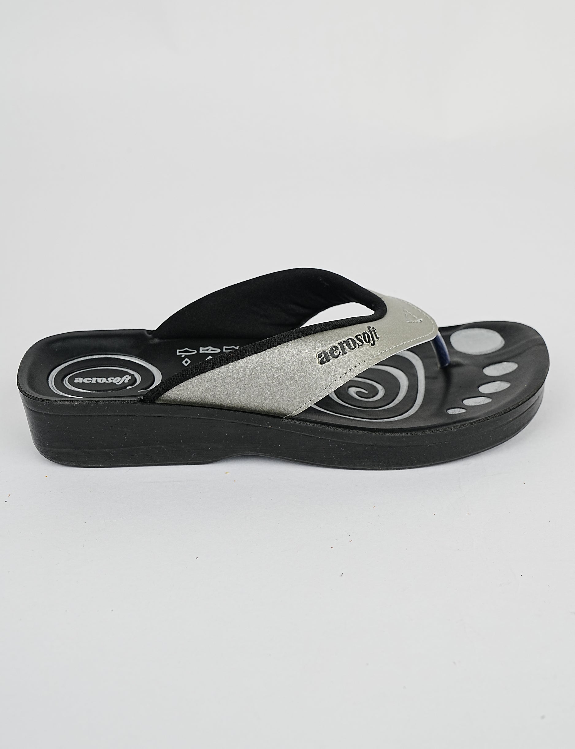WOMENS SLIPPER A0801-SILVER