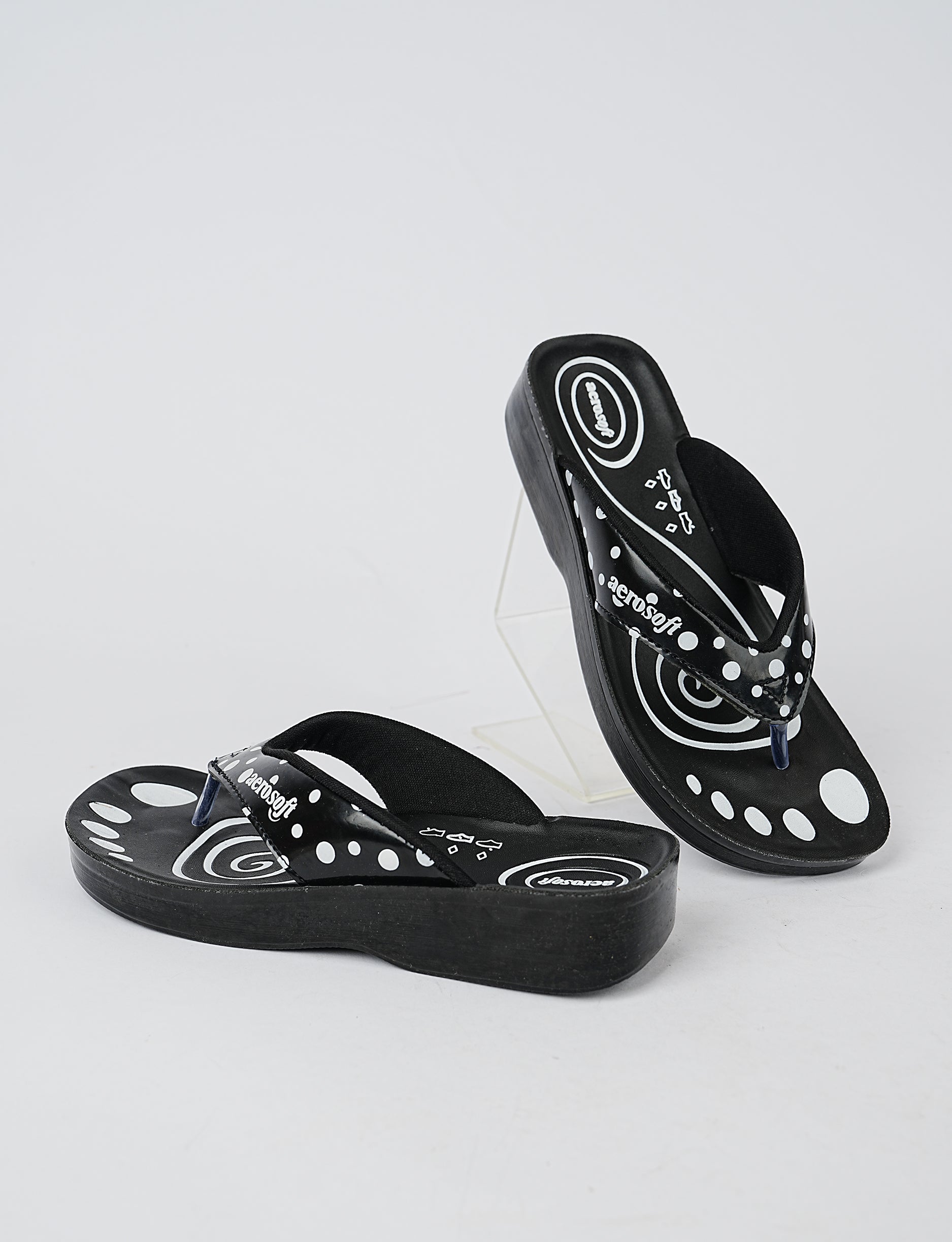 WOMEN SLIPPER LA-0823 BLACK