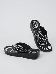 WOMEN SLIPPER LA-0823 BLACK