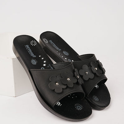 Women Slipper LS-3205-BLACK