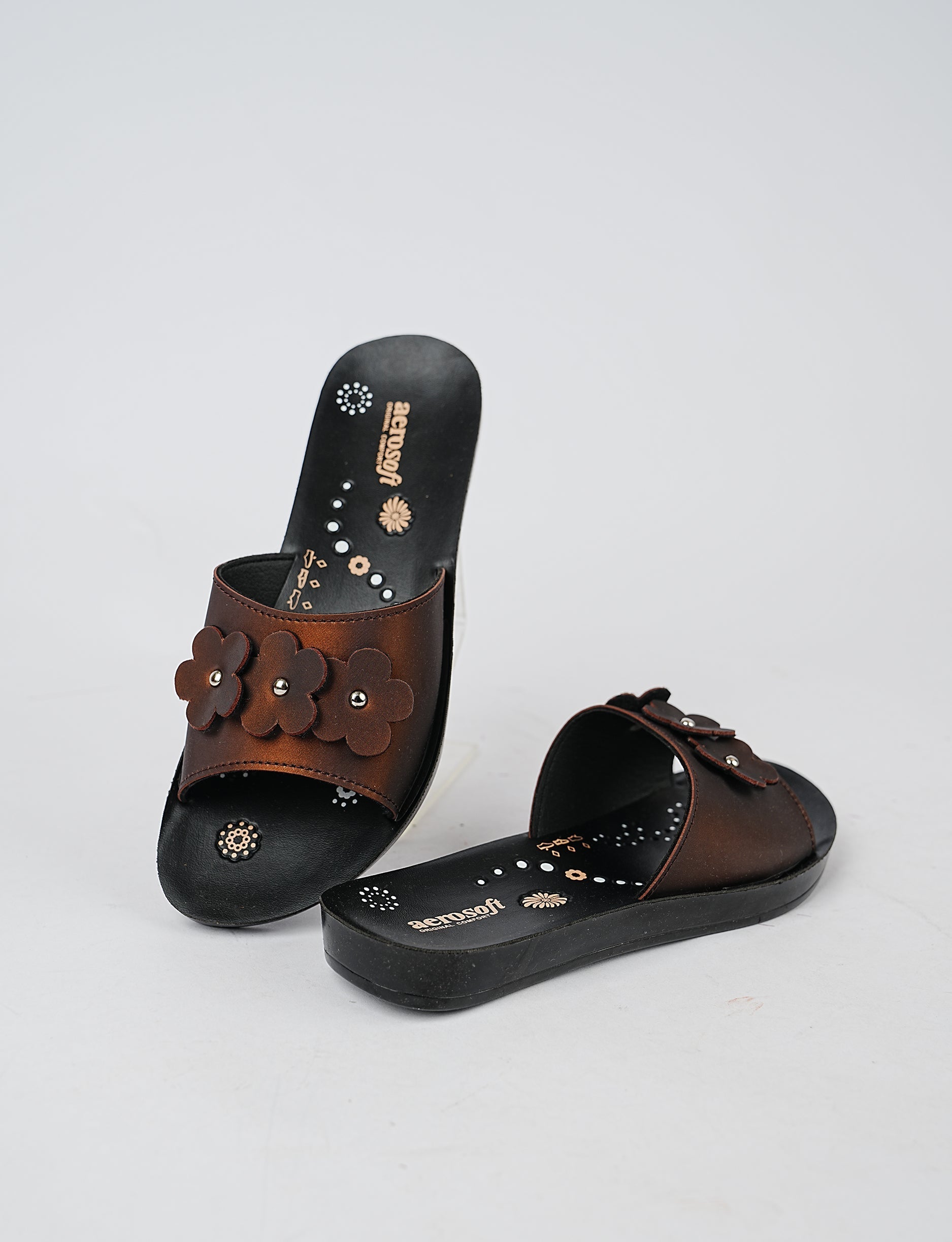 Women Slipper LS-3205-BROWN