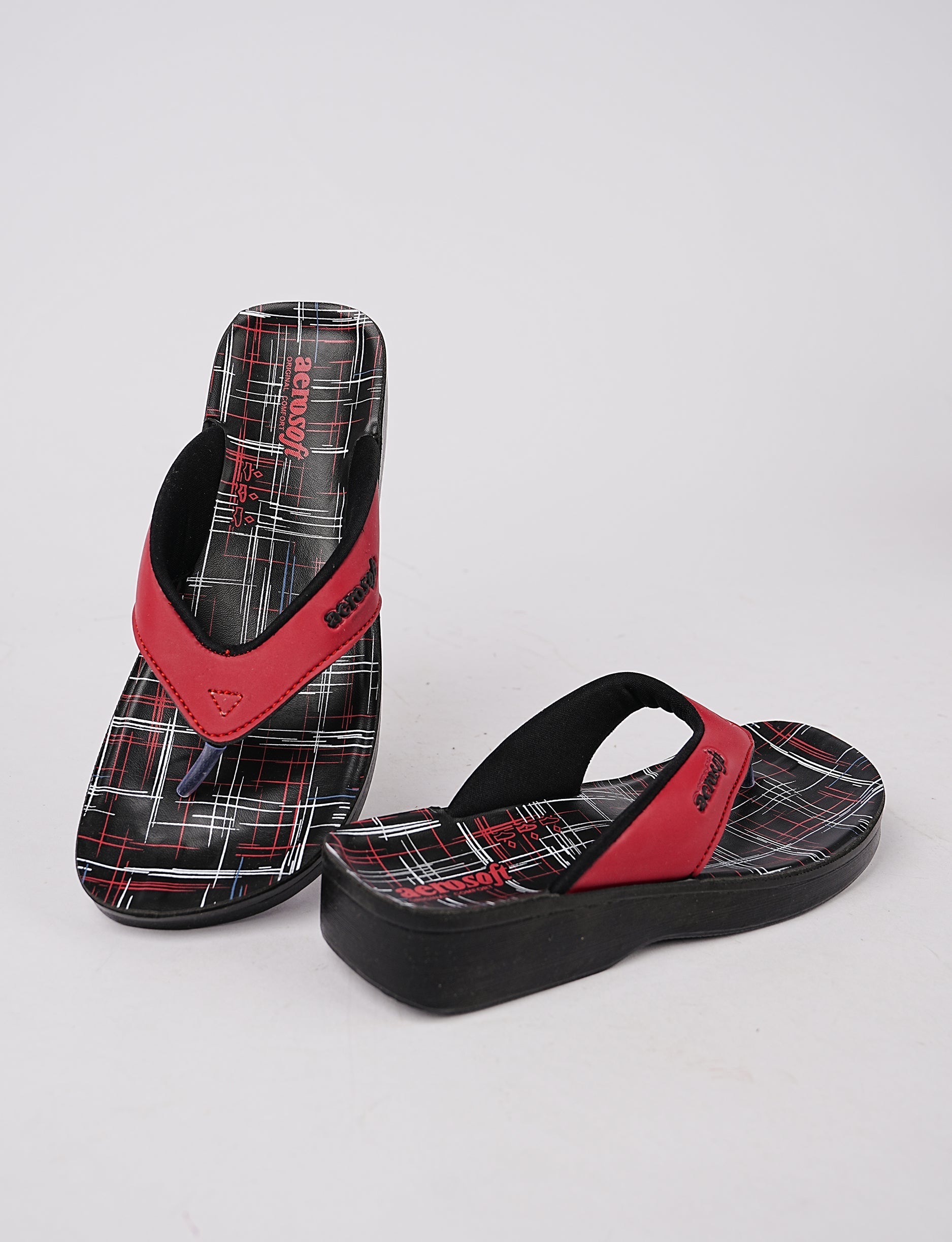 WOMEN SLIPPER LA-0891 RED
