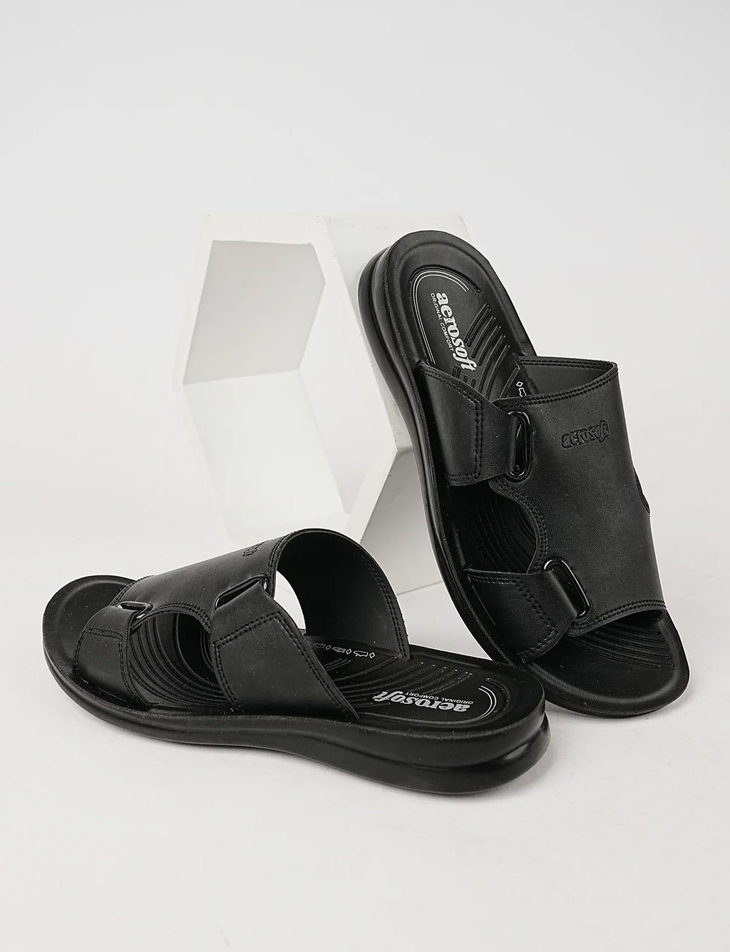 Mens Slippers P02T1 Black
