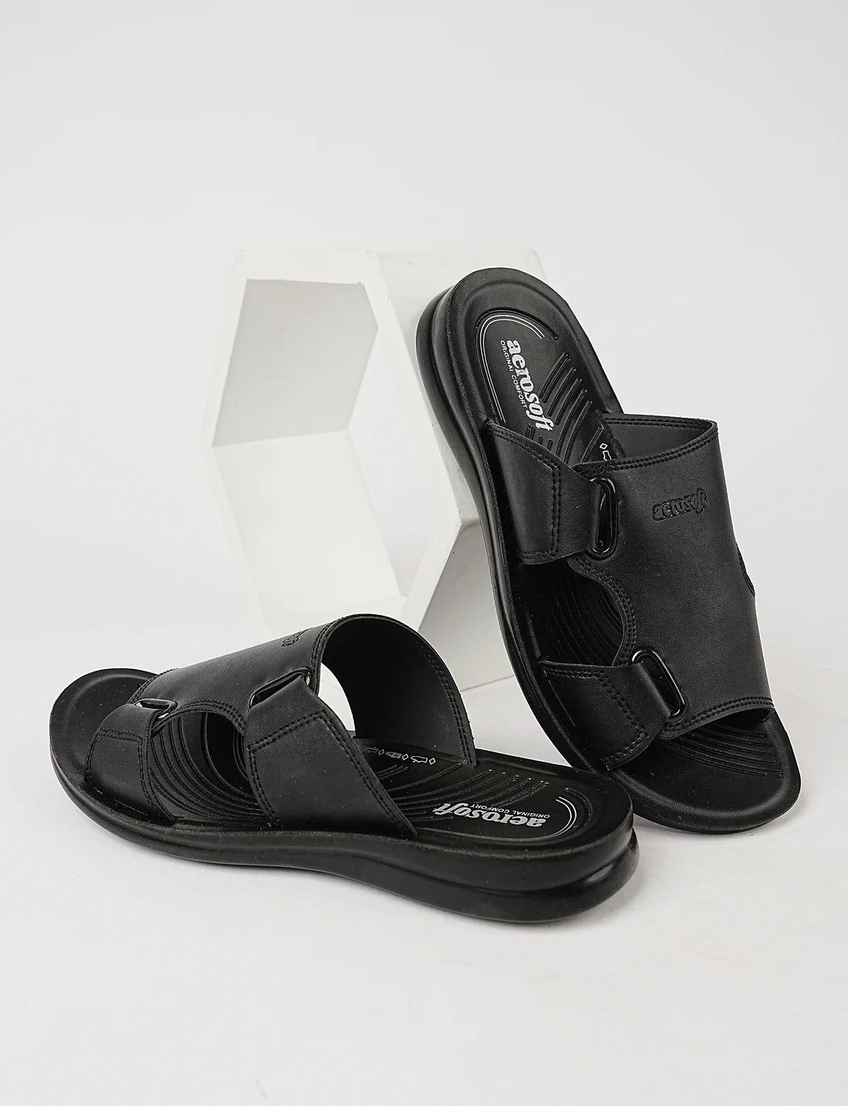 Mens Slippers P02T1 Black