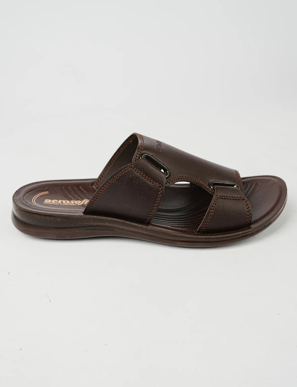 Mens Slippers P02T1 Brown