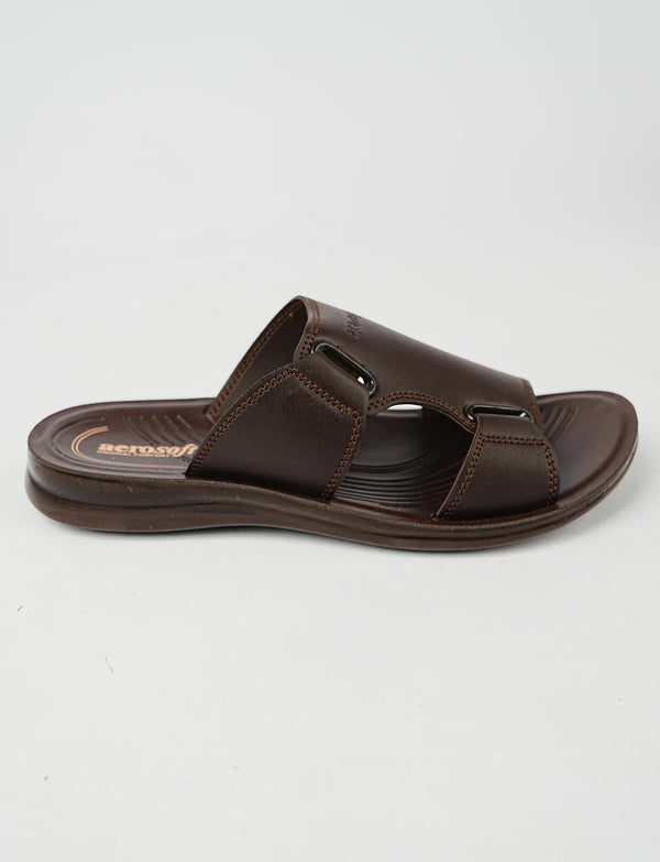 Mens Slippers P02T1 Brown