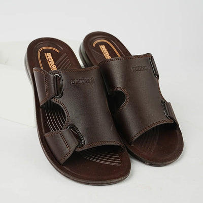 Mens Slippers P02T1 Brown