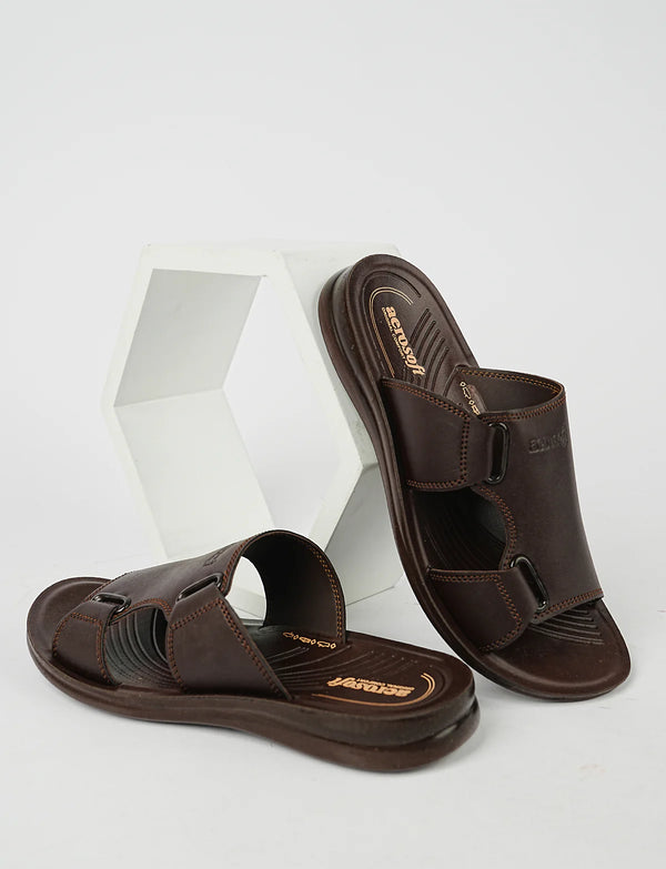 Mens Slippers P02T1 Brown