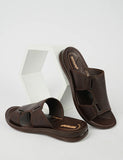 Mens Slippers P02T1 Brown